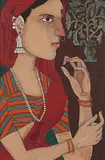 Untitled by K. Laxma Goud, Acrylic on board, sold Sep 2010