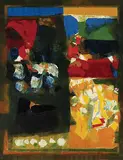 Midi-Minuit by S. H. Raza, Oil on canvas, sold Jun 2010