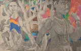 Untitled by K. Laxma Goud, Mixed media on paper pasted on board, sold Jun 2010