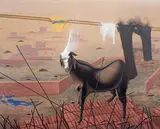 Untitled by Jagannath Panda, Acrylic on canvas, sold Jun 2010