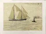 Untitled by Bernard Buffet, lithograph, sold Mar 2024