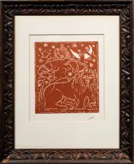Untitled by André Derain, woodblock, sold May 2026