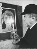 René Magritte, Anderlecht, 1965 by Christian Gibey, Tirage argentique postérieur, sur papier baryté, d'après le négatif d'origine, sold Nov 2024