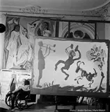 Pablo Picasso, Cannes, 1960 by André Sartres, Ensemble de 3 photographies, sold Nov 2024
