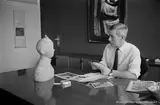 Hergé, Bruxelles, 1964, 1966 et 1975 by Christian Gibey, Ensemble de 3 photographies, sold Nov 2024