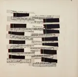 Sans titre by Nissan Engel, Collage de partition musicale, encre, acrylique et huile sur papier, sold Jun 2023