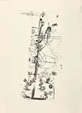 Vogel Komodie by Paul Klee, 1918, Lithographie en noir sur Vélin, sold Jun 2023