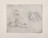 Was läuft er ? by Paul Klee, 1932, Eau-forte en noir, sold Jun 2023