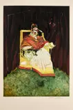 Etude d'après Velasquez. Portrait du Pape Innocent X by Francis Bacon, 1989, Lithographie en couleurs, sold Jun 2023