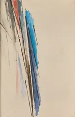 El pote rojo III by Alejandro Otero, 1948, Huile sur toile, sold Jun 2023