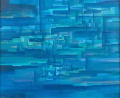 Sans titre by Bernard Saby, 1955, Huile sur panneau d'Isorel, sold Jun 2023