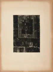 Sans titre by Bernard Saby, 1986, Eau-forte en noir, sold Jun 2023