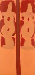 Sans titre by Bernard Piffaretti, 1986, Acrylique sur toile, sold Jun 2023