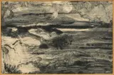 Sans titre by Bernard Saby, 1955, Encre sur papier, sold Jun 2023
