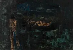 Untitled by Ram Kumar, Oil on canvas, offered Jun 2010