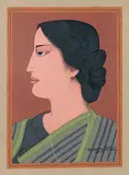 Untitled by Lalu Prasad Shaw, Tempera on paper, offered Jun 2010