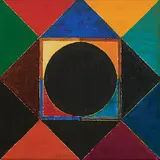 Untitled by S. H. Raza, Acrylic on canvas, sold Jun 2010