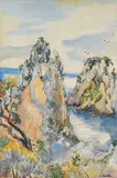 The Faraglioni, Capri by Jehangir Sabavala, Watercolour on paper, sold Jun 2010