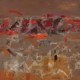 Untitled by K. M. Adimoolam, Oil on canvas, sold Jun 2010