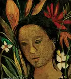 Untitled by Anjolie Ela Menon, Oil on masonite, sold Jun 2010