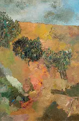 Untitled by Ram Kumar, Oil on canvas, sold Mar 2010