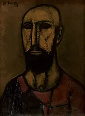 Prophet by Akbar Padamsee, Oil on canvas, sold Mar 2010