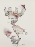 Untitled by Sakti Burman, Mixed media on paper, sold Mar 2010