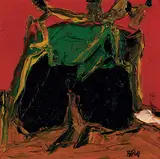 Untitled by S. H. Raza, Oil on board, sold Mar 2010