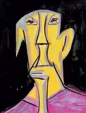 Untitled by F. N. Souza, Watercolour and gouache on paper, sold Mar 2010