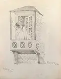 Untitled by Krishen Khanna, Pencil on paper, sold Mar 2010