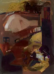 Untitled by Nataraj Sharma, Mixed media on paper pasted on board, offered Mar 2010