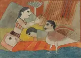 Untitled by Badri Narayan, Watercolour on paper, sold Mar 2010