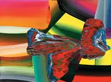 Stretched Bodies by Bose Krishnamachari, Acrylic on canvas, sold Dec 2009