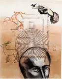 Epicentre by Anju Dodiya, Mixed media on handmade paper, offered Dec 2009