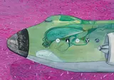Diver for Coustau / Penitance for Non Bathers by Anandajit Ray, Watercolour and gouache on paper, offered Dec 2009