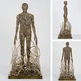 Untitled by Dhananjay Singh, Bronze and copper wire, sold Dec 2009