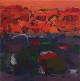 Untitled by K. M. Adimoolam, Oil on canvas, sold Dec 2009