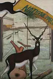 Untitled by Jagannath Panda, Acrylic and fabric on canvas, sold Dec 2009