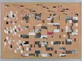 Art Cage by Anandajit Ray, Mixed media and collage on board, sold Dec 2009