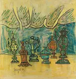 Untitled by F. N. Souza, Oil on canvas, offered Dec 2009