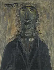 Mr. Sabastian by F. N. Souza, Oil on board, sold Dec 2009
