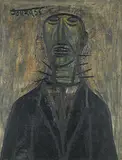 Mr. Sabastian by F. N. Souza, Oil on board, sold Dec 2009