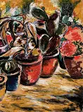 Untitled by K H, Gouache on paper, sold Sep 2009