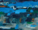 Untitled by K. M. Adimoolam, Oil on canvas, offered Sep 2009