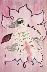 The Slow Burn... by Chitra Ganesh, Mixed media on paper, sold Sep 2009