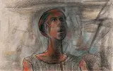 Untitled by K. Laxma Goud, Pastel on paper, sold Sep 2009