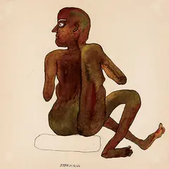 Untitled by Jogen Chowdhury, Watercolour on paper, sold Sep 2009