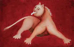 Untitled by Manjit Bawa, Oil on wood, sold Sep 2009