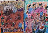 Untitled by Rajnish Kaur, Oil and pastels on paper pasted on board, sold Sep 2009