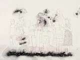 Untitled by G.R. Iranna, Mixed media on paper, sold Sep 2009